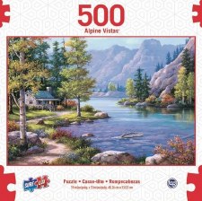 Alpine Vistas Lakeside Retreat - 500 Piece Puzzle