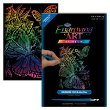 Engraving Art Foil Set- Rainbow Butterfliles