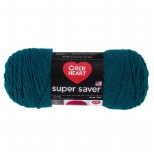 Red Heart Super Saver Yarn- Real Teal