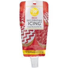 Decorating Icing Pouch w/ Tips- Red