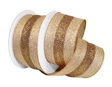 2.5" Wired Regal Linen - Gold