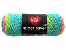 Red Heart Super Saver Yarn, Stripes- Retro
