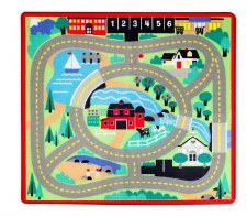 Melissa & Doug Rug- Round the Town Road