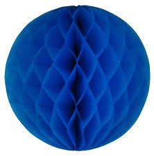 Honeycomb 8" Ball Decoration- Royal Blue