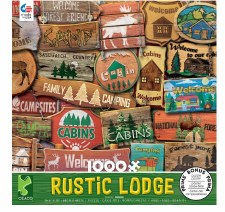 Rustic Lodge Signs - 1000 Piece Puzzle