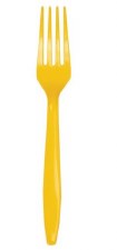 School Bus Yellow Forks - 24ct.