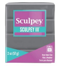 Sculpey III Polymer Clay - Elephant Gray 2oz
