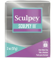Sculpey III Polymer Clay - Silver 2oz.