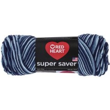 Red Heart Super Saver Yarn, Mulit-Color- Shaded Dusk