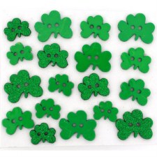 Dress It Up Buttons - Shamrocks