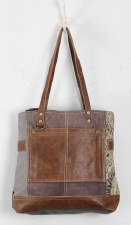 Myra Canvas Tote Bag- Side Floral