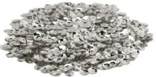 Silver Cupped Sequins, 5mm - 800 Ct.