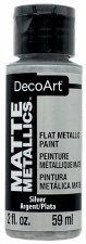 Matte Metallics Acrylic Paint, 2oz - Silver