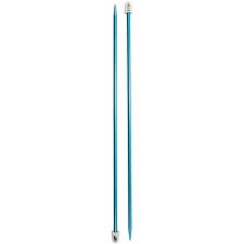 Silvalume Single Point Knitting Needles 14"- Size 8/5mm