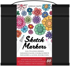Sketch Dual Tip Markers, 80 Pc - Assorted