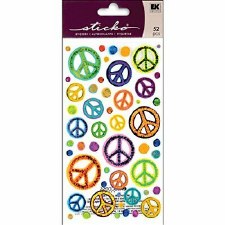 Sticko Stickers- Sketchy Peace Signs
