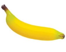 Soft Banana, 8" - Yellow