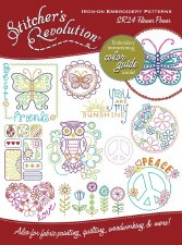 Stitcher's Revolution Embroidery Transfer Pattern- Flower Power #24