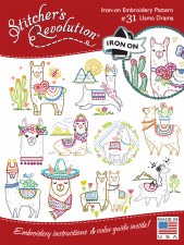 Stitcher's Revolution Embroidery Transfer Pattern - Llama Drama