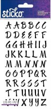 Sticko Alphabet Stickers - Black Letters