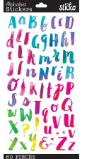 Sticko Alphabet Stickers - Watercolor