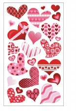 Sticko Stickers - Funky Hearts