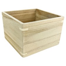 Natural Storage Bin, 4.5"x4.5"x3"
