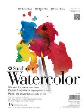 Strathmore 200 Series 9"x12" Watercolor Pad, 15 Sheets