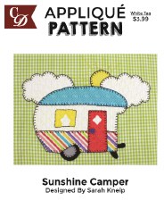 Applique Pattern- Sunshine Camper