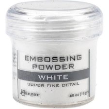 Embossing Powder- White, Super Fine Detail