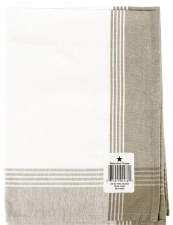 Tea Towel - Dunroven House Plaid Taupe, Pumpkin, Sage