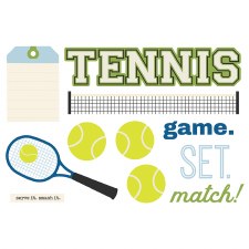 Simple Pages: Page Pieces Die Cuts- Tennis