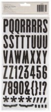 Thickers Alphabet Stickers - Glitter Shoebox Black
