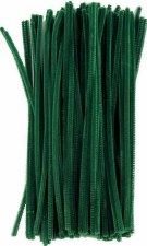 Touch Of Nature Chenille Stems, 12" - 100pc - Emerald Green