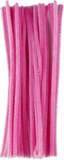 Touch Of Nature Chenille Stems, 12" - 25pc - Pink