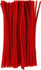 Touch Of Nature Chenille Stems, 12" - 100pc - Red