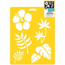 Stencil Mania 7x10 Stencil- Tropical Plants
