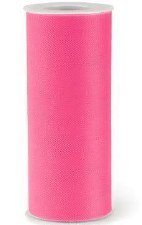 6" Tulle Roll, 25 yards- Hot Pink