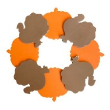 Foam Turkey Wreath - 12.5in