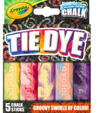 Crayola Tye Dye Washable Sidewalk Chalk - 5 ct.
