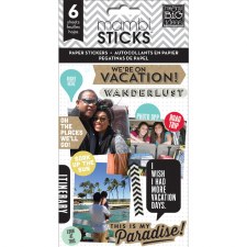 MAMBI Sticks Clear Stickers- We're On Vacation- 6 sheets/pkg