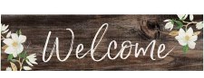 Skinny & Small Wood Sign- Welcome