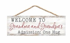 Rope Sign - Welcome to Grandma And Grandpas