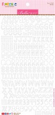 Florence Alphabet Stickers- White
