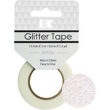 Best Creation Glitter Tape- White