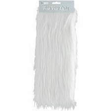 Fun Fur Cuts, 9"x12"- White Long Pile