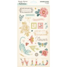 Wildflower Chipboard Accents
