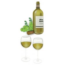 Jolee's Food & Drink Dimensional Embellishments- Wine Glass & Bottle
