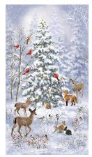 Nature & Wildlife Fabric Panel - Winter Wonderland