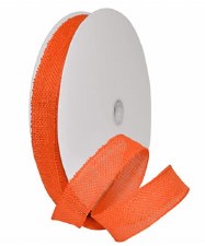 1.5" Wired Burlap - Orange